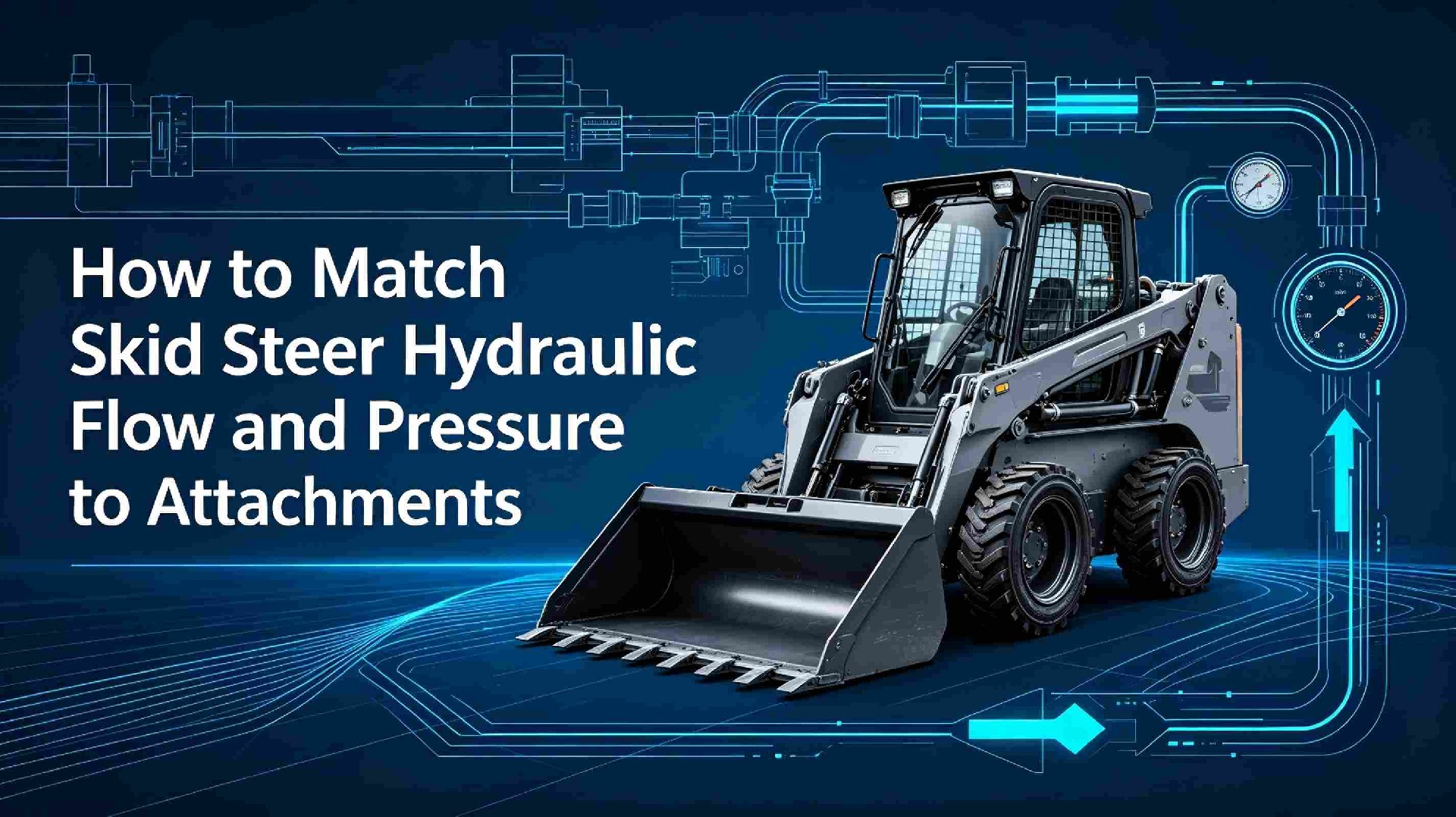 How to Match Skid Steer Hydraulic Flow and Pressure to an Attachment