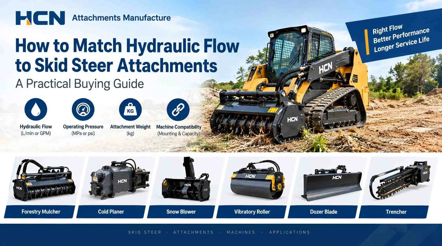 How to Match Hydraulic Flow to Skid Steer Attachments